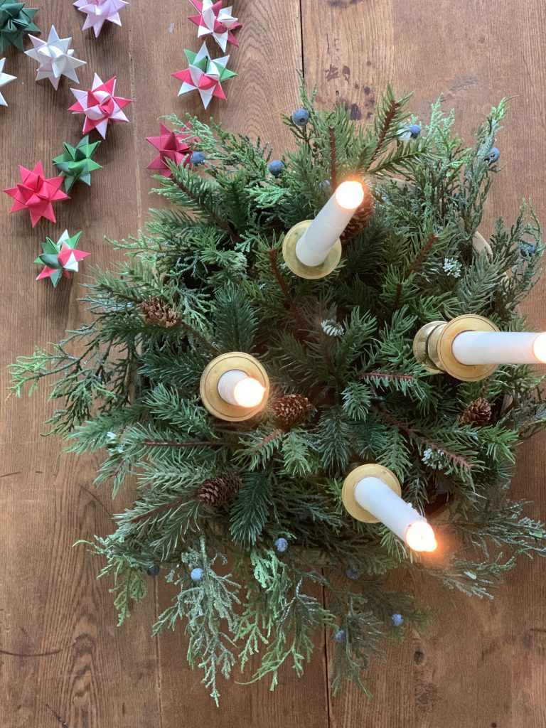 Add hygge to your holiday with this Christmas Advent wreath